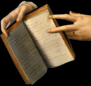 Wooden hand illustration